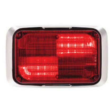 Federal Signal QL64-RR 6x4 QuadraFlare LED - Red Warning Light